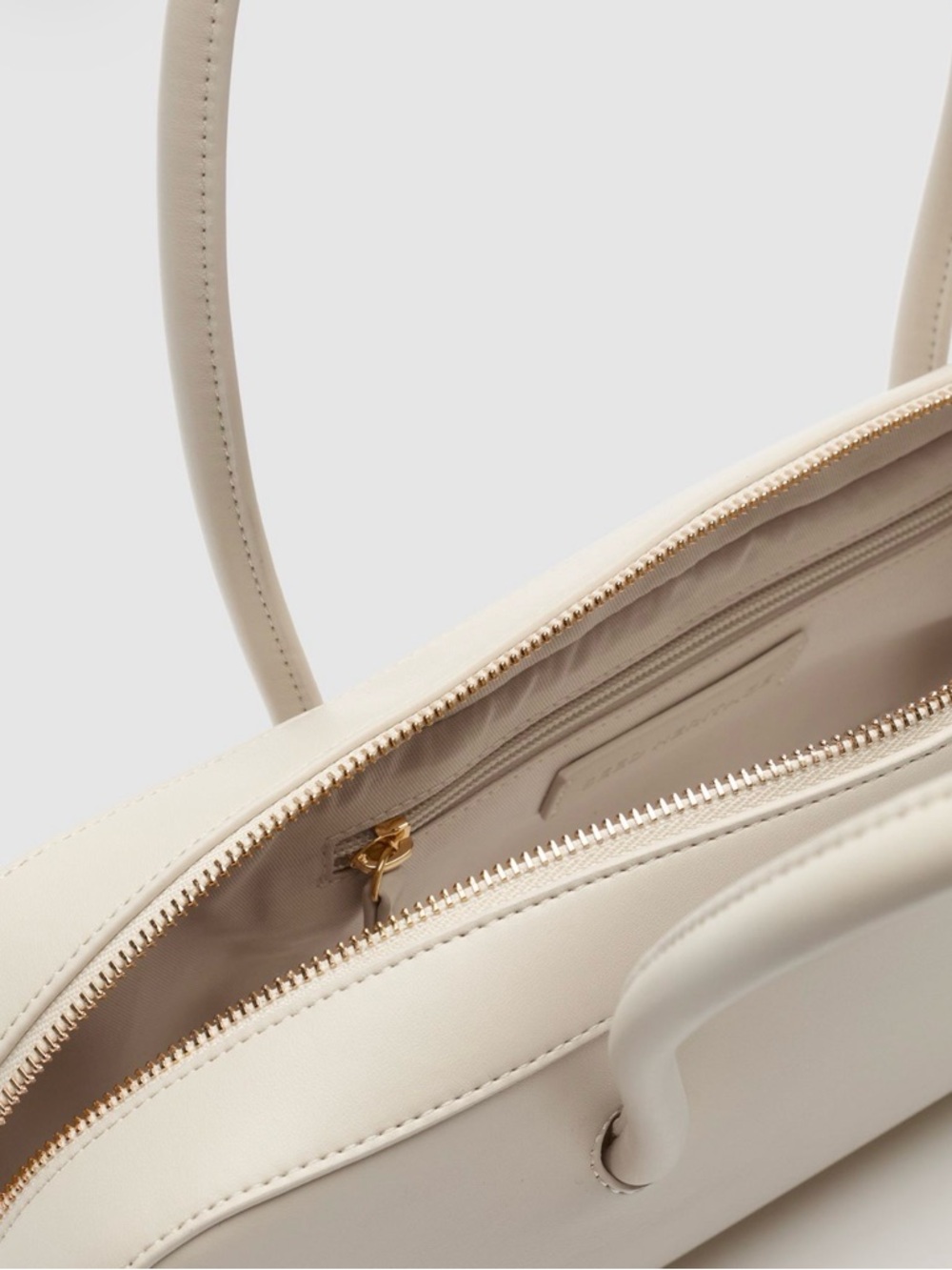 Seed Heritage Cream Structured Top-Handle Shoulder Bag - Picture 4 of 4